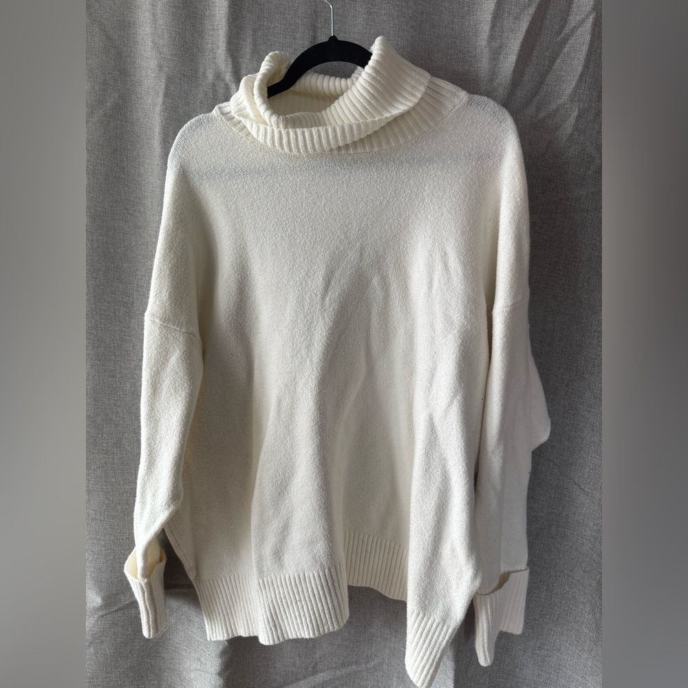 Cozy White Turtleneck Sweater from Old Navy